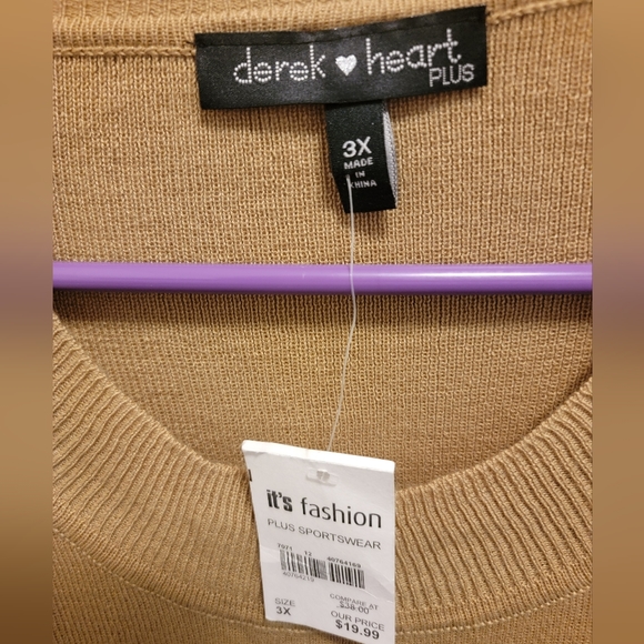 Tan Ruffle Long Sleeve Sweater - Picture 2 of 5